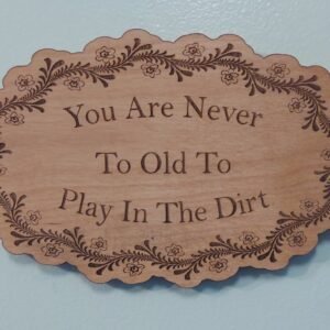 Wooden garden theme Sign with floral border, Garden Décor, Outdoor Patio Sign, Inspirational saying, garener gift