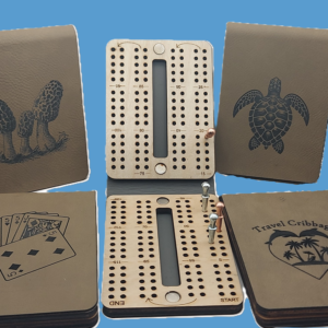 Custom Travel Cribbage board personalized