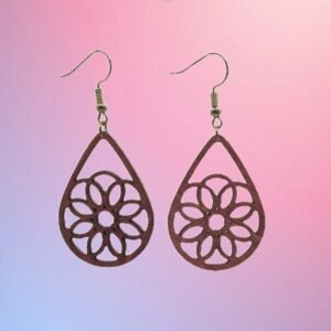 Geometric 1 Themed Earrings, State Pride. Great Jewelry gift for gift baskets, mother's day gifts. Laser Cut, stained