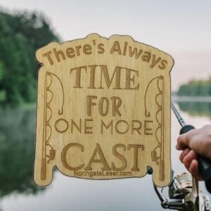 Fishing Lake and Life Wood Stickers, Natural Decals, Real Wood Stickers for Laptops, Coffee Cups, Water Bottles,Journals, Outdoorsman gift