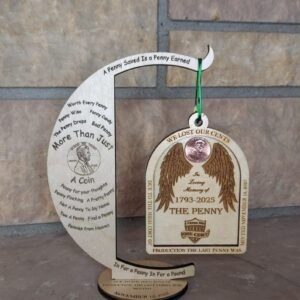 Farewell to the Penny Ornament w. Ornament Stand 2025 Commemorative Coin Tribute
