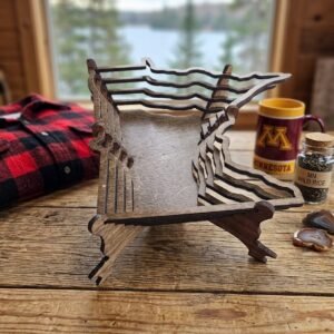 Minnesota Shaped Wood Basket