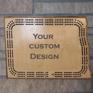 Custom North Dakota Cribbage Board, Personalized Cribbage Game